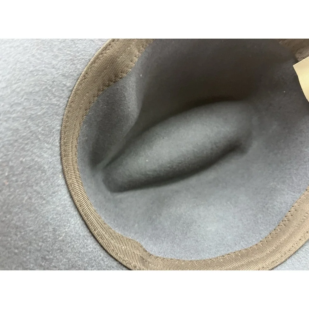 Rhythm‎ Navy Blue Wide Brim Fedora 100 Percent Wool Hat OSFA